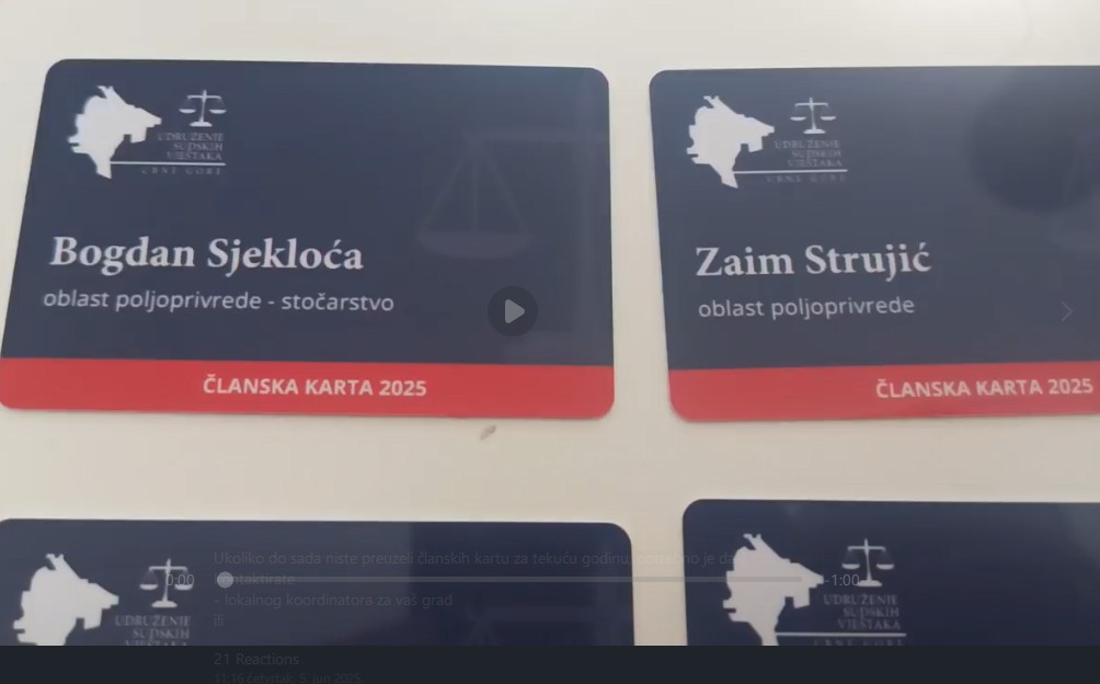 Obavještenje o preuzimanju članskih karata za tekuću godinu